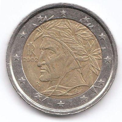 Dante honored on the Italian 2 euro coin