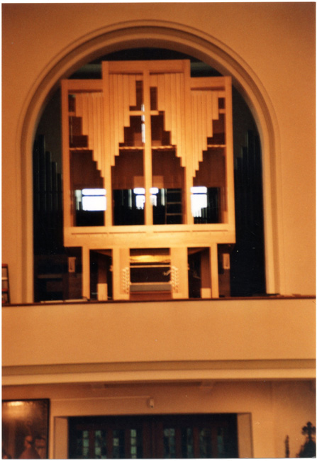 Het orgel in de kerk van Ertvelde