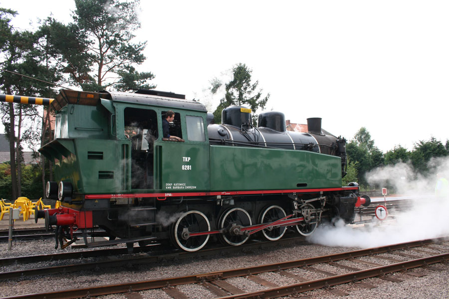 Een trein van het Stoomcentrum