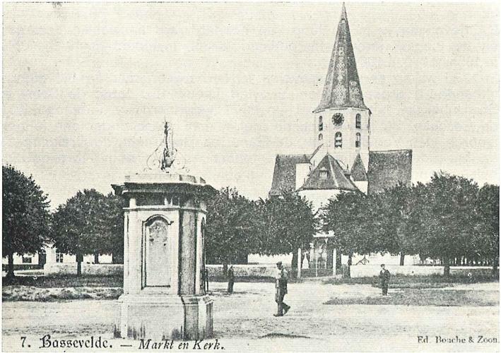 Kerk, markt en pomp vóór 1908