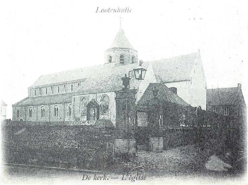De kerk te Lotenhulle in 1900