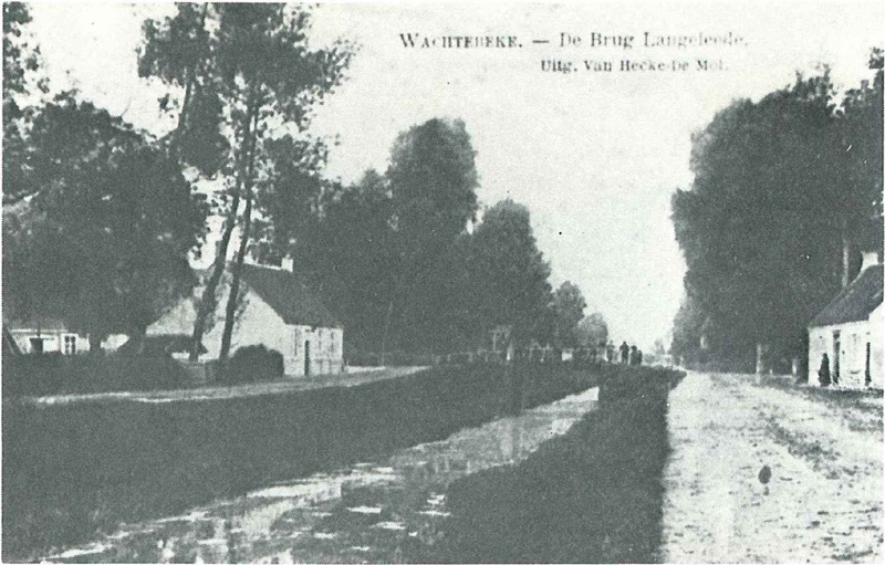 De Lange Lede met de Katelijnebrug in 1907