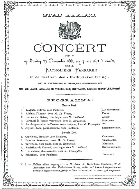 Concert van 27 november 1881