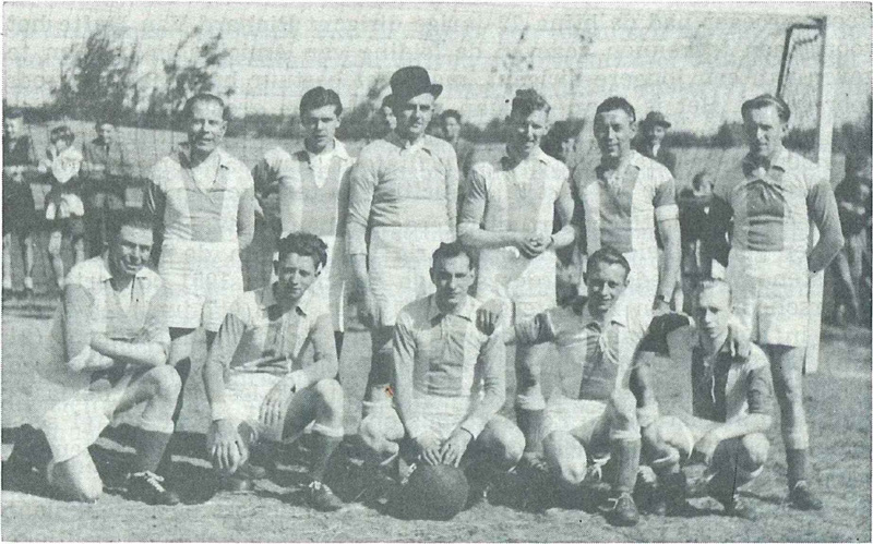 De Amicitia-voetbalploeg op 22 mei 1952