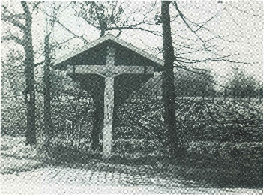 Het Vrekkemkruis te Ursel (rond 1985)