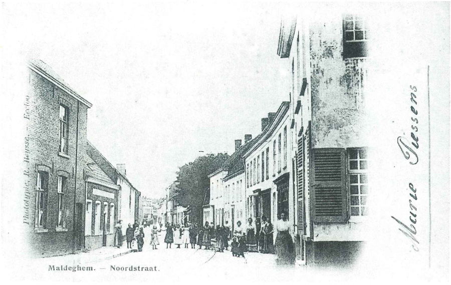 Zicht op de Noordstraat in 1902