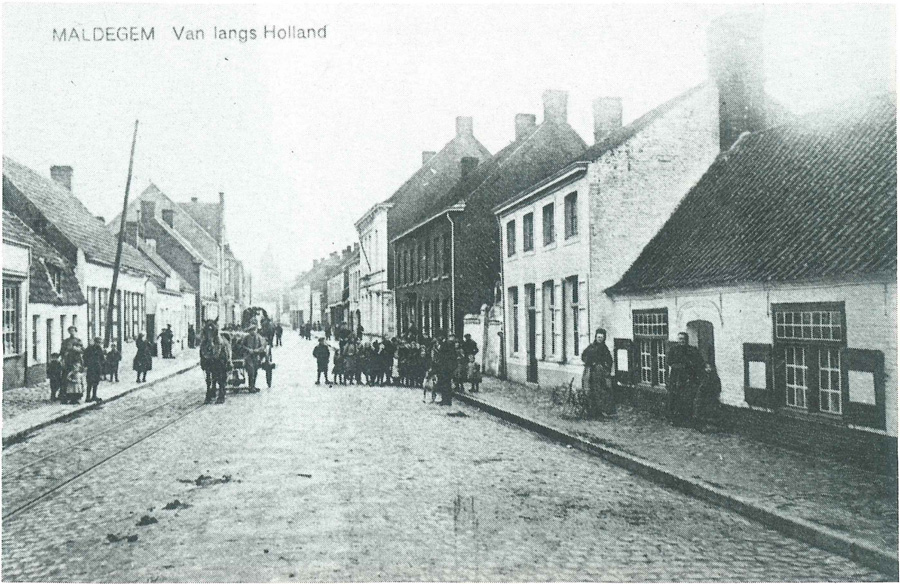 De Noordstraat naar Nederland toe, omstreeks de eeuwwisseling